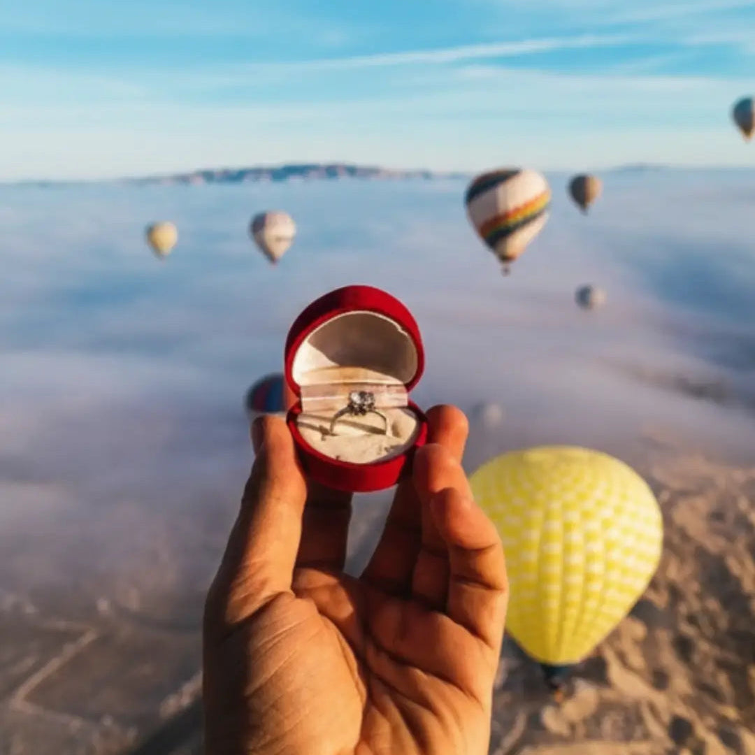 Kapadokya Balon Turu sırasında evlilik teklifi
