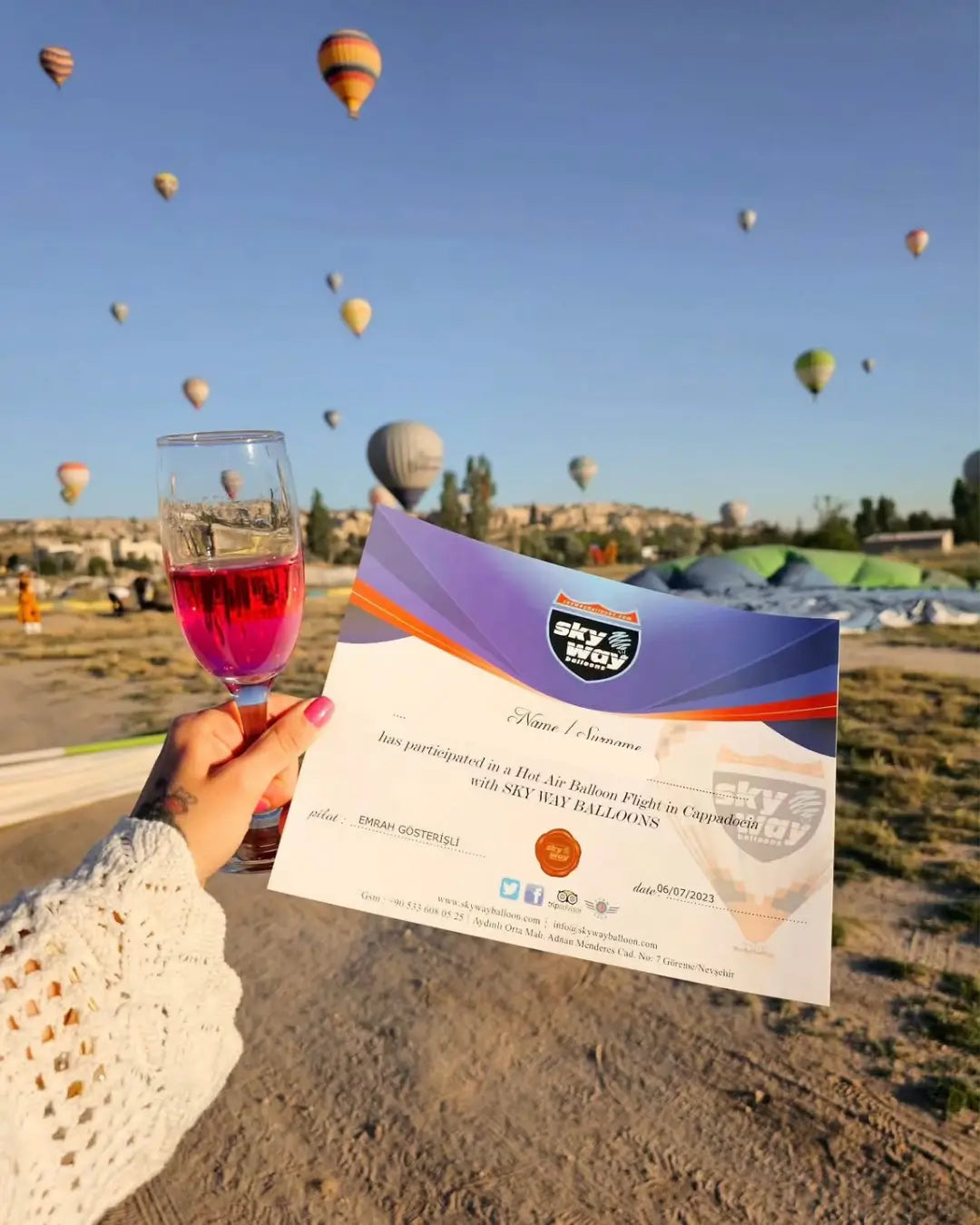 Ürgüp balon turu manzarası