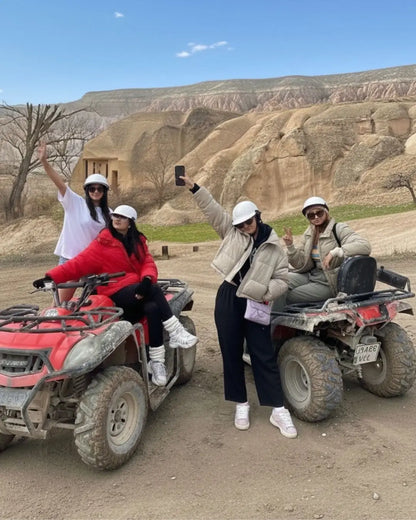 Kapadokya ATV safaride fotoğraf molası