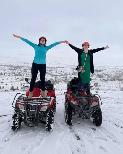 Kışın Kapadokya'da atv turu