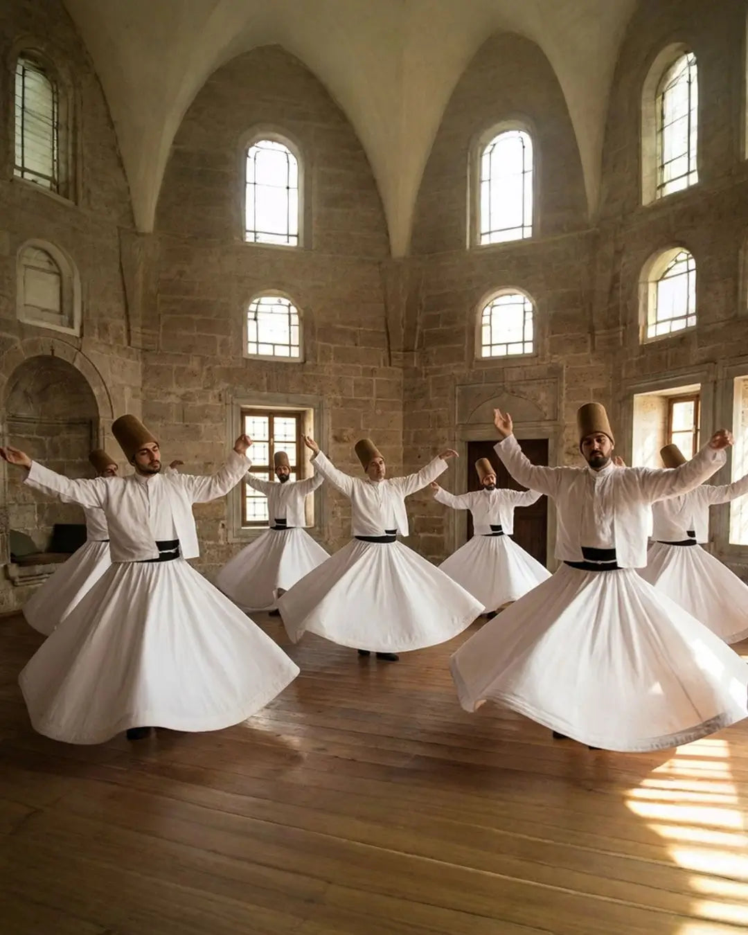 Saruhan Kervansarayı’nda Kapadokya sema gösterisi, tarihi semazen gösterisi