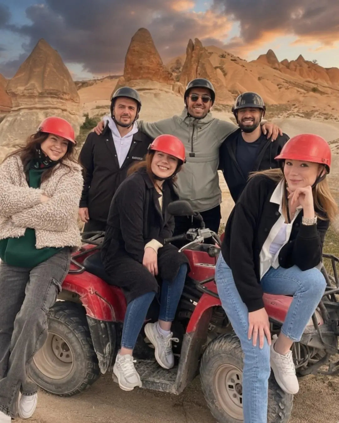 Ürgüp gün batımında Atv safari